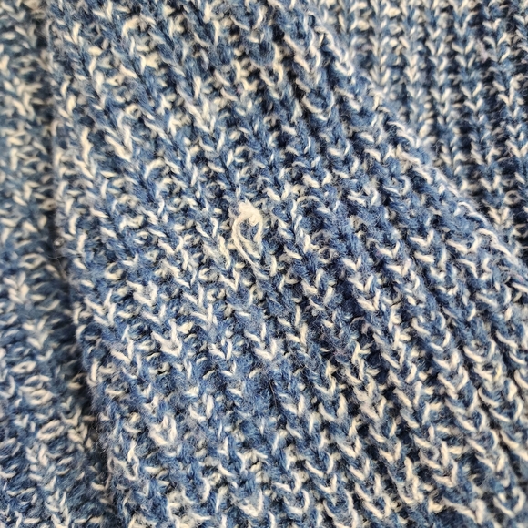 Vintage American Weekend Knit Sweater Womens 2XL Blue & White - Picture 6 of 8